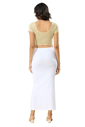 Image of TRASA Womens Saree Shapewear Petticoat, Cotton Lycra Petticoat, Skirts for Women, Shape Wear Dress for Saree