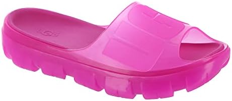 UGG Women's Jella Clear Slide Sandal, Dragon Fruit, 10 | Image 3