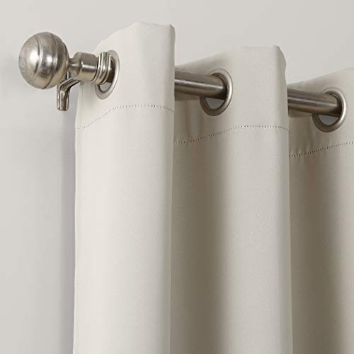 Sun Zero Soho Blackout Energy Efficient Grommet Curtain Single Panel, 54" x 95", Pearl Off-white, W 54" x L 95" (1 Panels) - Image 2