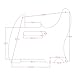 Dopro 5 Hole Vintage Tele Guitar 3D Printed plastic Pickguard Scratch Plate fits USA/Mexican Fender Telecaster Leopard Pattern
