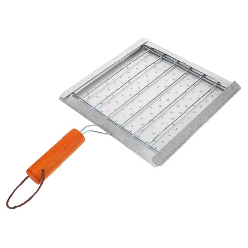 POPETPOP -one Camping Cookware Grill Rack Bread Toaster Set Portable BBQ Tools with Wooden Handle Easy to Use Clean