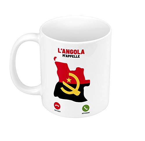 Mug Céramique L'Angola M'Appelle Voyage Passion Culture