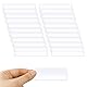 60 Stück Etikettenhalter Selbstklebende Regaletiketten Namensschild Selbstklebend Klebeetiketten Durchsichtige Beschriften für Regal Briefkasten Ordner Schubladen