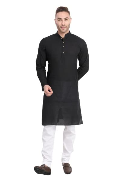 rg designers Elegant Kurta Pyjama Set – Stylish and Comfortable Ethnic Wear for Men|Festivals & Events | Plain Solid Full Sleeves Mandarin Collar Kurta Set | Classic Design, Premium Comfort.-picture-12