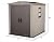 Keter 213562 Factor 6 x 6 All Weather Resistant Resin Outdoor Storage Shed 2 Shelves Included and Built-In Ventilation, Beige and Brown