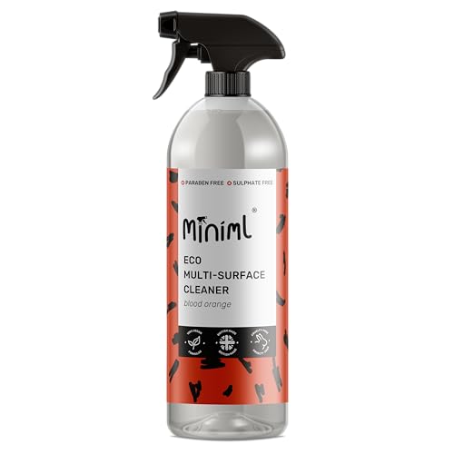 Miniml Eco Multi Surface Cleaner General Purpose Spray 750ml – Blood Orange Scented for Cleaning All Surfaces Floors Walls Glass Kitchen Bathroom - Natural Plant Based Vegan Formula & Cruelty Free Miniml Eco Multi Surface Cleaner General Purpose Spray 750ml – Blood Orange Scented for Cleaning All Surfaces Floors Walls Glass Kitchen Bathroom - Natural Plant Based Vegan Formula & Cruelty Free