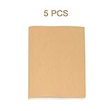 Eyourlife 5Pcs Blank A6 Size Travel Sketchbook Brown Soft Cover Notebook Journals for travelers...