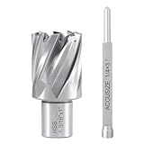 Accusize Industrial Tools H.S.S. Annular Cutter 1-3/16'' by 1'' Cutting Depth with 1 Pc Pilot Pin, 2080-2024Pin
