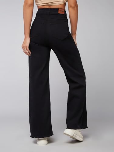 Image of Dolce Crudo Boot Cut High Rise Cropped Jeans for Women