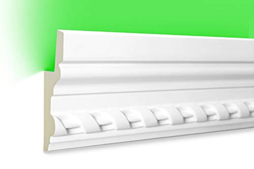 Preisvergleich Produktbild 2 Meter / LED Profil / indirekte Beleuchtung / Stuck / lichtundurchlässig / stoßfest / Leiste / wetterbeständig / 105x35mm / LED-5