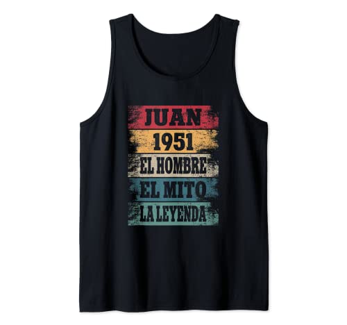 Hombre Juan 71 Cumpleaños Regalo Años Divertido Decoración 1951 Camiseta sin Mangas