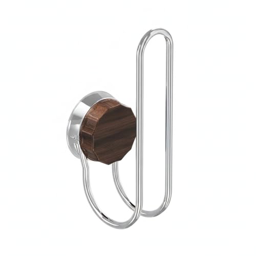 Fajarshine Wood Grain Suction Cup Scrunchie Holder Wall Hair Tie Organizer