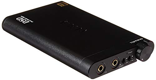 AIMPIRE Topping NX4 DSD Portable Audio Amplifier Headphone Earphone, HiFi Digital Stereo Audio AMP for iPhone, Ultra Slim with USB DAC Port, Gain Mega Bass Set, 100% Compatible with iOS (Black)