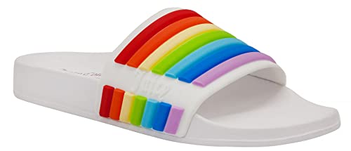 Image of Juicy Couture Slide Sandals, Beach Flats for Women, Summer Shoes