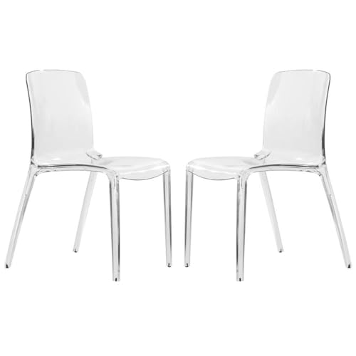 LeisureMod Acrylic Dining Chair