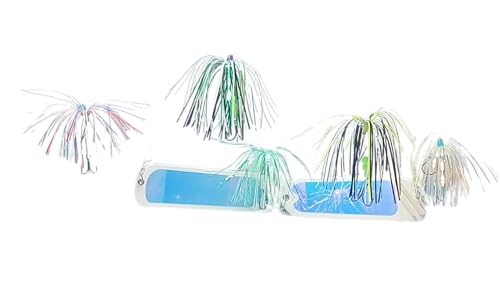 Salmon Trolling Fly & Flasher Captain's Combo, Pre Tied/Rigged Ready to Fish!