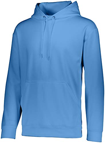 Augusta Sportswear AOSHR-001 Men's Wicking Fleece Hooded Sweatshirt, XX-Large, Columbia Blue