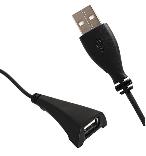 Image of NISHTECH USB 2.0 Male to Female Extension Plug /Socket Adapter Cable - Very Useful for LED /LCD TV USB Ports (1.5M, Black)