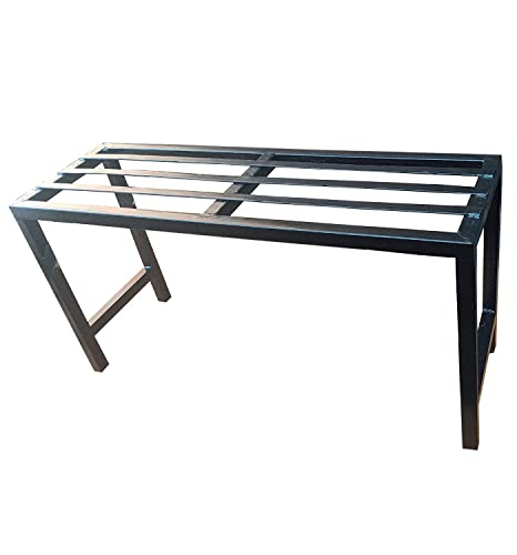 IRON LANDS SOLID Fixed Long Step Premium Pot Plant Stand Garden Bench for Roof and Outdoor Plant Stand for Balcony AND Home Decor , 29-inch (Set of 1 Pcs)