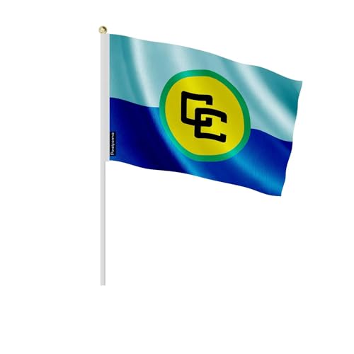 Drapeau Communauté caribéenne 14x21cm en lot de 50 pièces pour événements