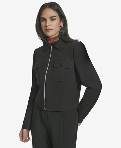 Calvin Klein Women's Zip Front Dress Jacket3