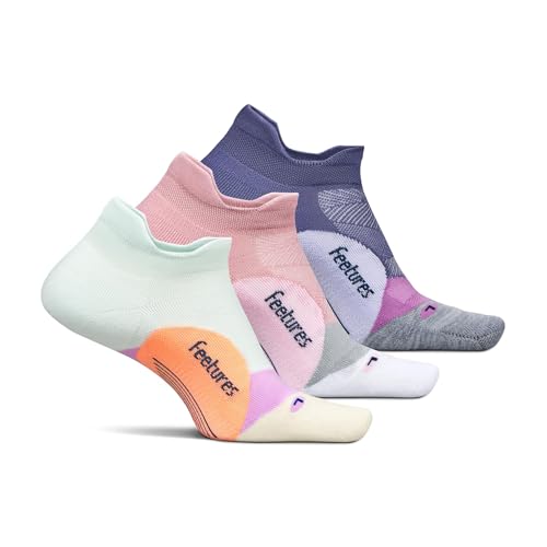 Image of Feetures Elite Light Cushion No Show Tab Sock Wave
