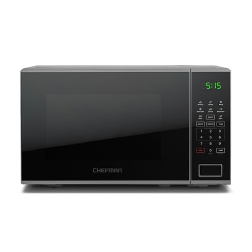 Consejos para Comprar Precios de Hornos de Microondas en Coppel disponible en línea. 43 Chefman Horno microondas de 1.1 pies cúbicos, microondas digital espejo de acero inoxidable de 1500 W con 8 menús automáticos, 10 niveles de potencia