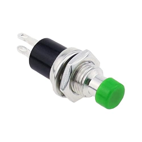Bouton-poussoir PBS-110 7 mm momentané vert pour domotique et modélisme
