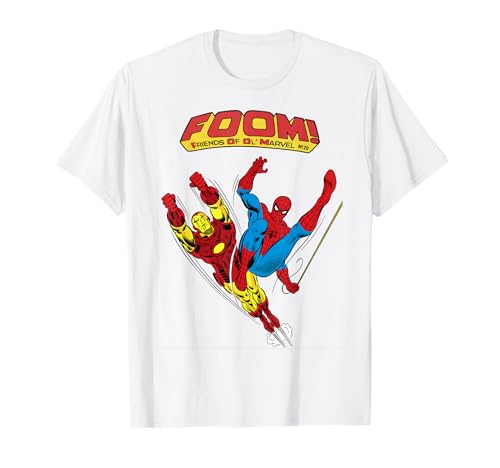 T-shirt Marvel FOOM Spider-Man et Iron Man idéal pour vos sorties geek et cinéma