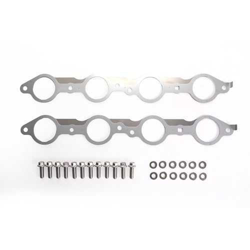 Image of KAX LS MLS Exhaust Manifold Header Gasket Pair with Bolts for Chevy Silverado 1500 2500 Suburban Tahoe Avalanche Camaro Express, GMC Sierra Yukon, LS1 LS2 LS3 LS6 LQ4 LQ9 LM7 4.8L 5.3L 5.7L 6.0L 6.2L