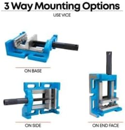Unigrip 3 Way drill press vice vise | High accuracy | Hi-grade cast Iron II Heavy Duty (4'' (100MM))