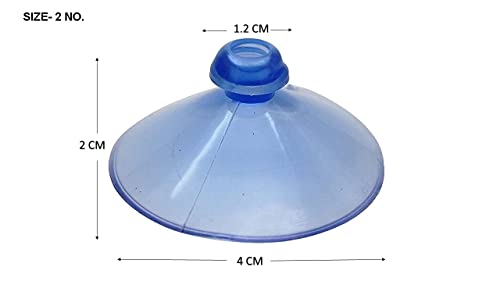 Image of RAB Glass Shelf Button Suction Cup (Code:- Vacum Butt, Size- 2no, Pack of 20 Piece)