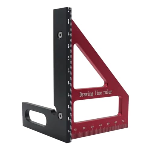 Escuadra de Carpintero y Transportador 45/90° de Aluminio miniatura 1