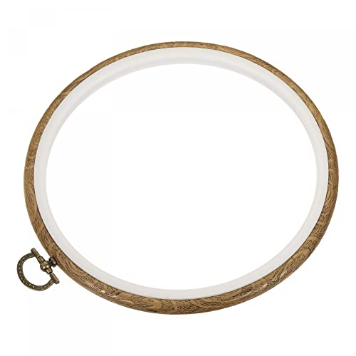 Aro de bordado redondo de 15,8 cm para punto de cruz y costura en bastidor pack de 2