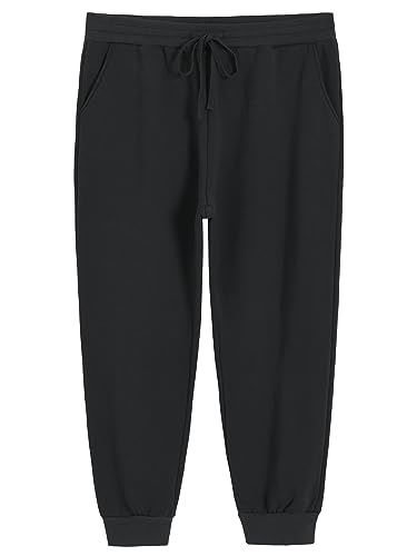 Weintee Women's Plus Size Petite Fleece Pants Sweatpants for Winter2