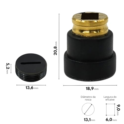 Kit Porta Escova com Tampa Compatível com Esmerilhadeira DWT EAD860