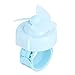 Omabeta Ventilateur Compact pour Enfants de Bande dessinée Mini USB chargeant Le Ventilateur de Poignet Forme de Montre réglable pour Cadeau(Blue)