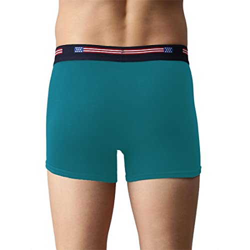 Image of U.S. Polo ASSN. Mens I015 Anti Microbial Branded Stretch Cotton Underwear Trunk -Pack of 1
