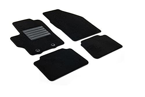 MTM SP-9004 Tapis sur Mesure en Velour pour Toyota Yaris IV (aussi Hybrid) 2020> / Yaris Cross (aussi Hybrid) 2021> / Mazda 2 Hybrid 03.2022>, black