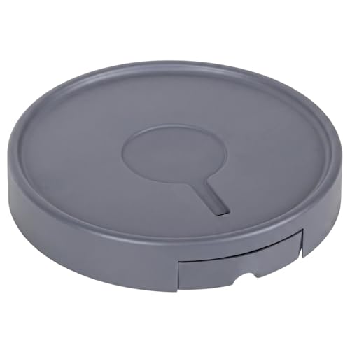 �A�ؔ��� �x�[�W�� ���a28cm �����o�������󂯕t�� 360�x��]�B���L���X�^�[ �É� �ړ��֗� ������h�~ �v�����^�[�󂯎M �t�����[�X�^���h ���|���b�N �g���[ �������O���p �ω׏d200kg (28.5cm,�O���[)