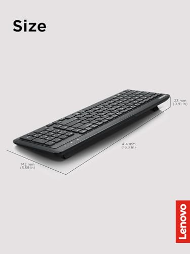 Image of Lenovo 300 Wireless Keyboard, Black