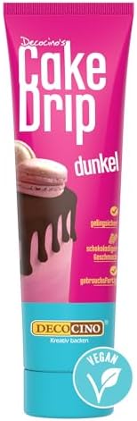 DECOCINO Cake Drip Dunkel 90 g zum Verzieren