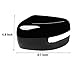 Moonlinks Compatible with Jeep Renegade Left Driver Side Mirror Cover Replacement 2015 2016 2017 2018 2019,Glossy Black Left Side Clip-on Mirror Cap With Turn Signal Light Replaces for CH1326103