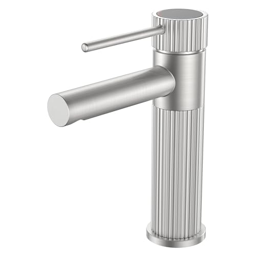 FORIOUS Rubinetto Bagno Lavabo, Miscelatore Bagno Con Altezza Del Becco 138 MM, Miscelatore...
