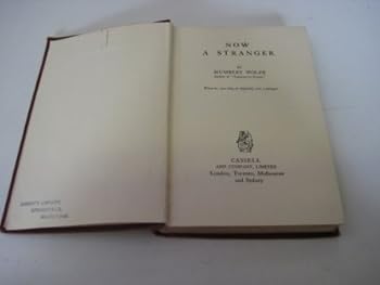 Hardcover Now a stranger Book