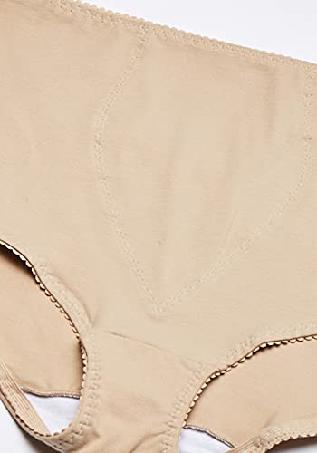 Bali Womens Cotton Light Control Dfx037 2-Pack Shapewear Briefs, Nude/Lace For Flowers, 3X-Large Plus #TOP3