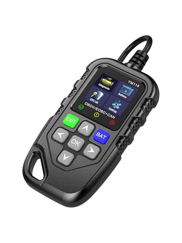 KRGNPLE obd2 診断機 自動車故障診断器 YM119 日本語 故障スキャンツール エンジン警告灯 バッテリーテスト 自動車データフローをサポートする