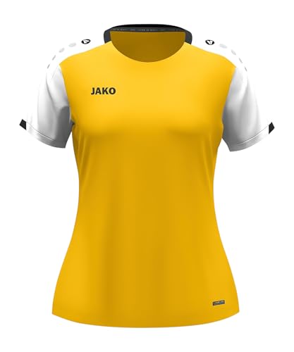 T-Shirt Dynamic JAKO Femme Jaune Jaune/Blanc/Noir en Taille M pour le sport