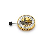 MLKOSS Automatic Watch Movement Gold Color Replacement Movement Compatible for ETA 2824 Watch Repair Parts