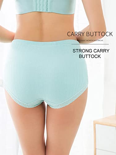 Feoya Maternity Panties Over Bump Cotton Pregnancy Underwear Plus Size High Waist Postpartum Support Briefs, Xl, 3 Pack #TOP3